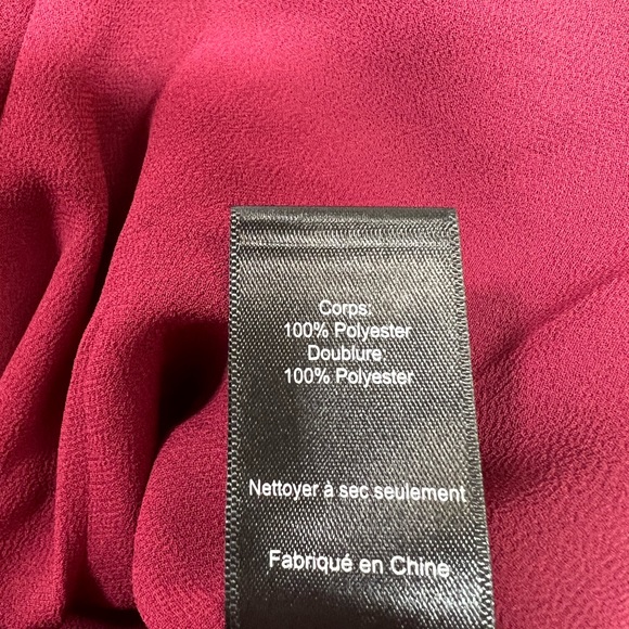 Floret Studios Ruched Slip Dress New With Tags Size Small Midi Length Wine Red - Picture 14 of 14